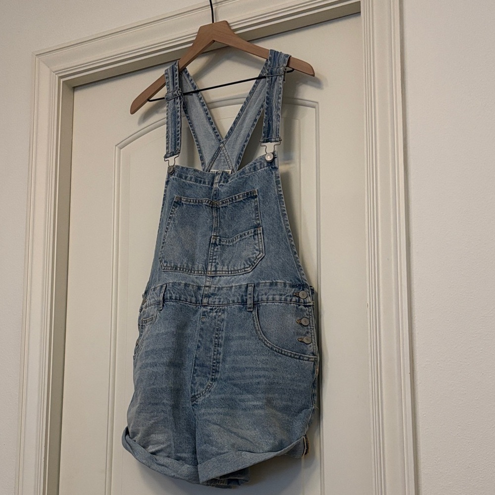 We The Free (Free People) Blue Denim Overalls